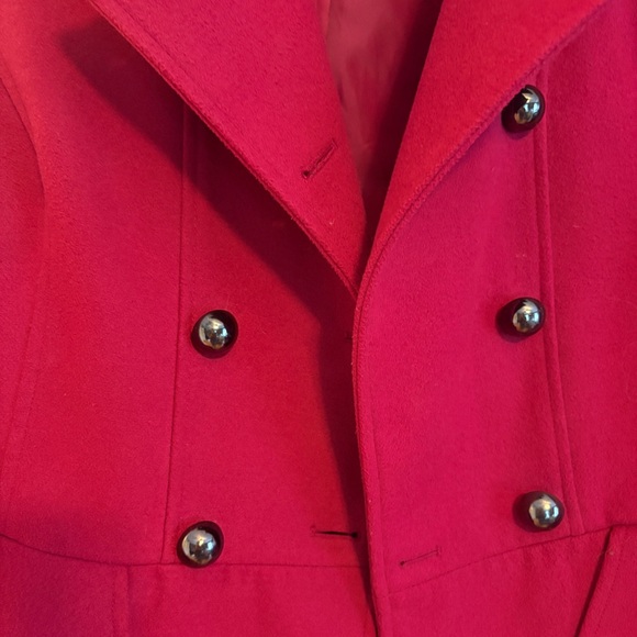 Miss Sixty Vibrant Pink  Pea Coat - Picture 2 of 6